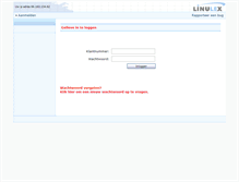 Tablet Screenshot of klant.linulex.com